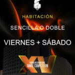 Habitación sencilla o doble Viernes+Sábado