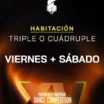 Habitación triple o cuádruple Viernes+Sábado con dos camas Matrimoniales