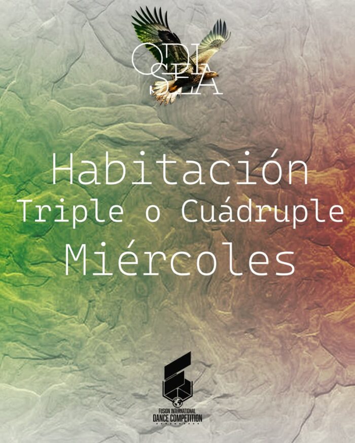 Habitación Triple o Cuádruple Miércoles